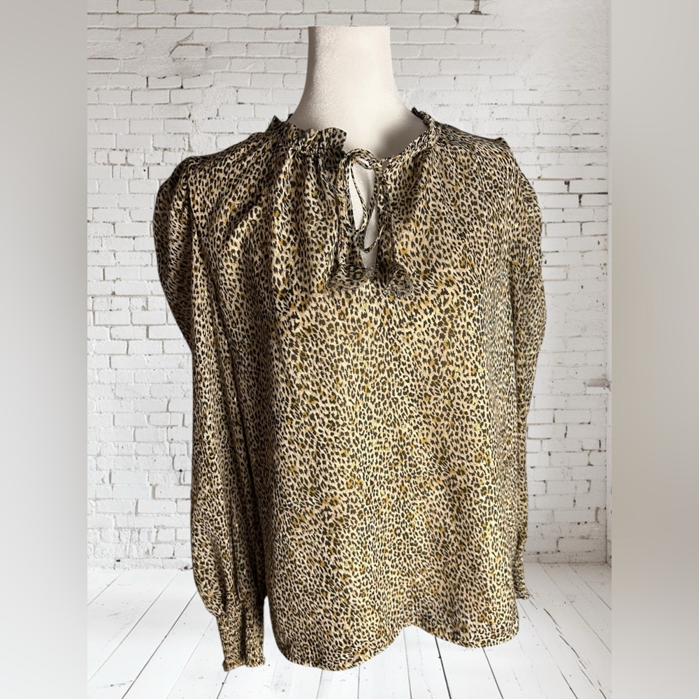 CeCe Leopard Print Blouse
